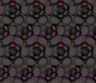 Modern geometrik vektör tasarımı, kusursuz desen çizimi