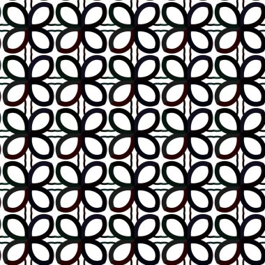 Modern geometrik vektör tasarımı, kusursuz desen çizimi