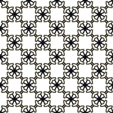 Geometrik süslemeli vektör deseni. Kusursuz tasarım dokusu.