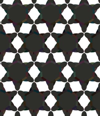 Geometrik süslemeli vektör deseni. Kusursuz tasarım dokusu.