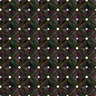 Geometrik süslemeli vektör deseni. Kusursuz tasarım dokusu.