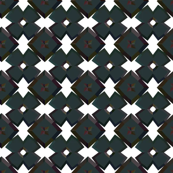 Patrón Vectorial Ornamental Geométrico Textura Diseño Sin Costuras — Vector de stock