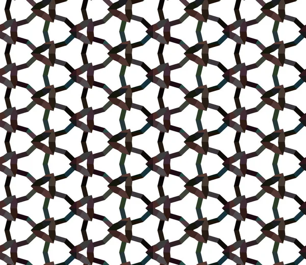 幾何学的ベクトルデザインシームレスなパターン図 — ストックベクタ