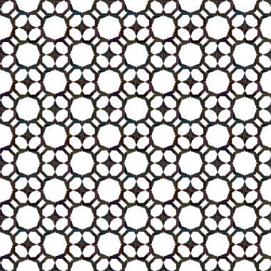 Geometrik süslemeli vektör deseni. Kusursuz tasarım dokusu.