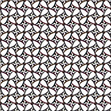 Geometrik süslemeli vektör deseni. Kusursuz tasarım dokusu.