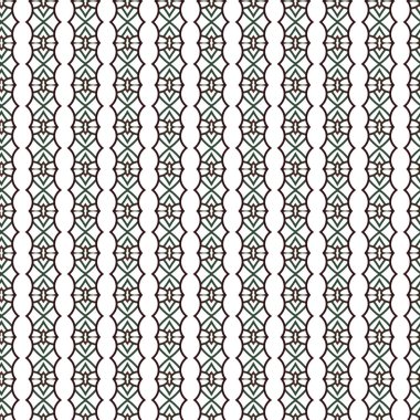 Geometrik süslemeli vektör deseni. Kusursuz tasarım dokusu.