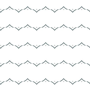 Soyut geometrik süslemeli vektör deseni. Kusursuz tasarım dokusu.