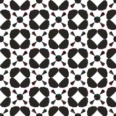 Geometrik süslemeli vektör deseni. Kusursuz tasarım dokusu.