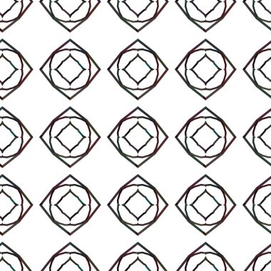Geometrik süslemeli vektör deseni. Kusursuz tasarım dokusu. 