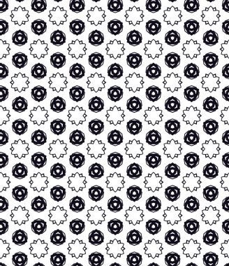 Geometrik süslemeli vektör deseni. Kusursuz tasarım dokusu. 