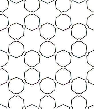 Modern geometrik vektör tasarımı, kusursuz desen çizimi