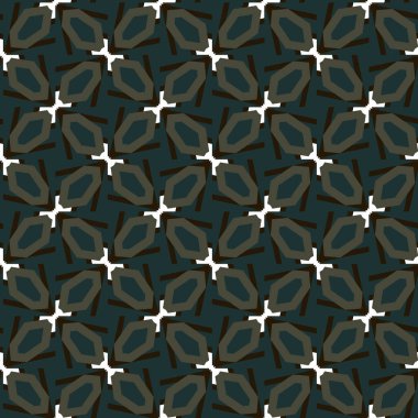 Soyut geometrik şekilli kusursuz desen.