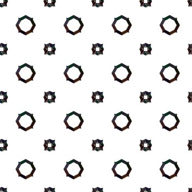 Altıgen ve felçli vektörsüz desen.