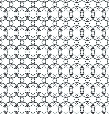 Geometrik süslemeli vektör deseni. Kusursuz tasarım dokusu. 