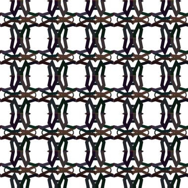 Geometrik süslemeli vektör deseni. Kusursuz tasarım dokusu. 