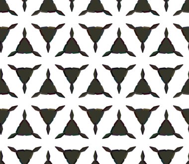 Geometrik süslemeli vektör deseni. Kusursuz tasarım dokusu.
