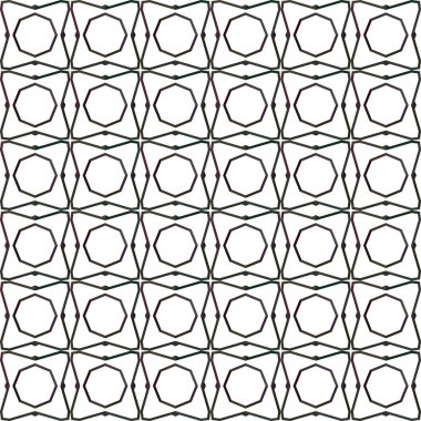 Geometrik süslemeli vektör deseni. Kusursuz tasarım dokusu.