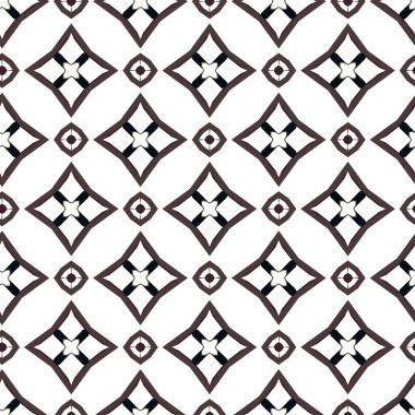 Geometrik süslemeli vektör deseni. Kusursuz tasarım dokusu.