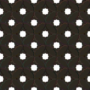 Geometrik süslemeli vektör deseni. Kusursuz tasarım dokusu.