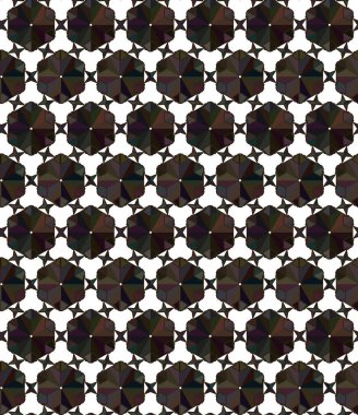 Geometrik süslemeli vektör deseni. Kusursuz tasarım dokusu. 