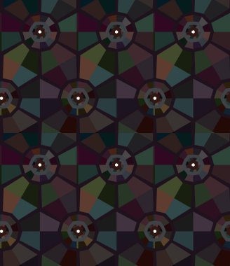 Geometrik süslemeli vektör deseni. Kusursuz tasarım dokusu. 