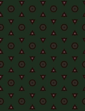 Geometrik süslemeli vektör deseni. Kusursuz tasarım dokusu.