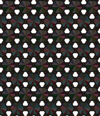 Geometrik süslemeli vektör deseni. Kusursuz tasarım dokusu.