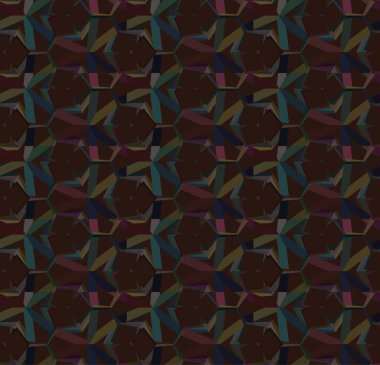 Geometrik süslemeli vektör deseni. Kusursuz tasarım dokusu.