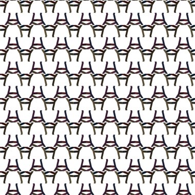 Geometrik süslemeli vektör deseni. Kusursuz tasarım dokusu. 