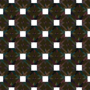 Geometrik süslemeli vektör deseni. Kusursuz tasarım dokusu.