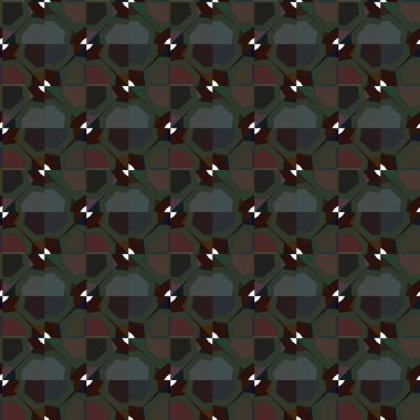 Soyut geometrik şekilli kusursuz desen
