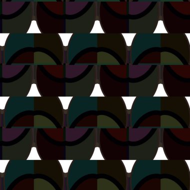 Modern geometrik vektör tasarımı, kusursuz desen çizimi