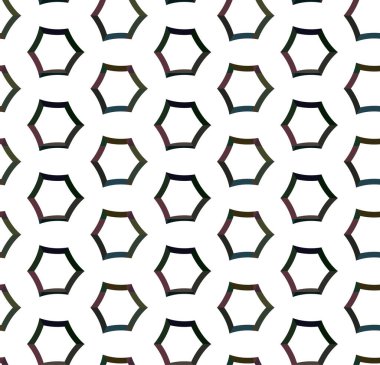 Soyut geometrik süslemeli vektör deseni. Kusursuz tasarım dokusu.