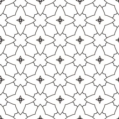 Modern geometrik vektör tasarımı, kusursuz desen çizimi