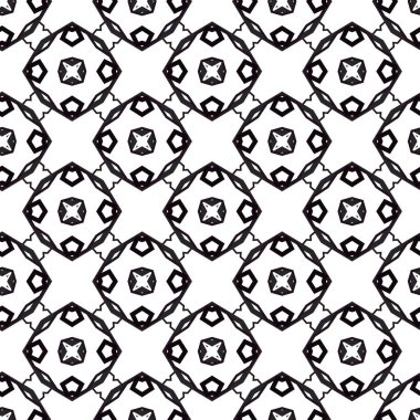 Soyut geometrik süslemeli vektör deseni. Kusursuz tasarım dokusu.