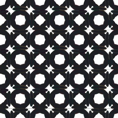 Geometrik süslemeli vektör deseni. Kusursuz tasarım dokusu.