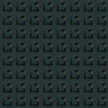 Geometrik süslemeli vektör deseni. Kusursuz tasarım dokusu. 