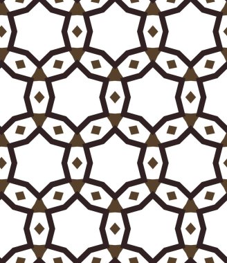 Geometrik süslemeli vektör deseni. Kusursuz tasarım dokusu. 