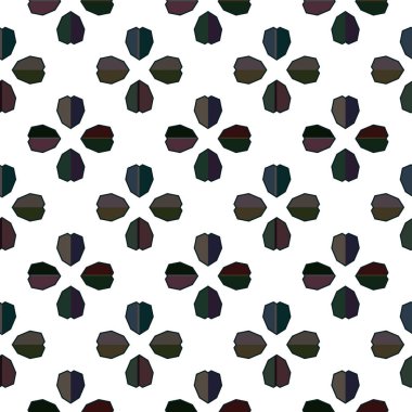 Geometrik süslemeli vektör deseni. Kusursuz tasarım dokusu.