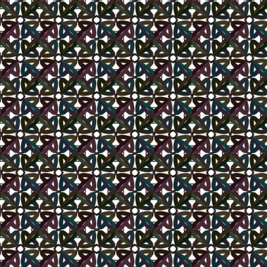 Geometrik süslemeli vektör deseni. Kusursuz tasarım dokusu.