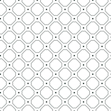 Soyut geometrik süslemeli vektör deseni. Kusursuz tasarım dokusu.