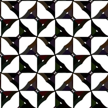 Geometrik süslemeli vektör deseni. Kusursuz tasarım dokusu.