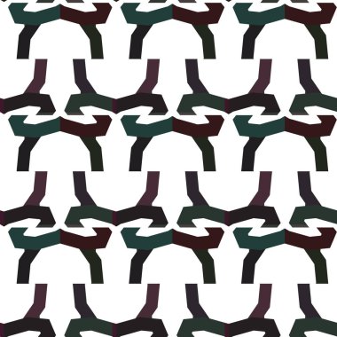 Geometrik süslemeli vektör deseni. Kusursuz tasarım dokusu.