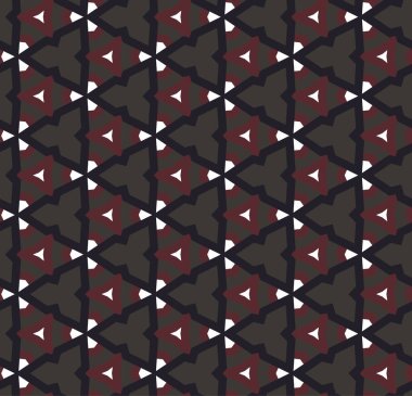 Geometrik süslemeli vektör deseni. Kusursuz tasarım dokusu. 