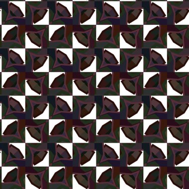 Geometrik süslemeli vektör deseni. Kusursuz tasarım dokusu. 