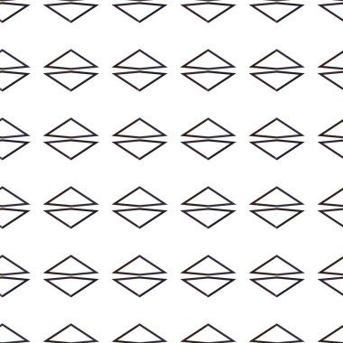 Geometrik süslemeli vektör deseni. Kusursuz tasarım dokusu.