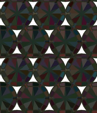 Geometrik süslemeli vektör deseni. Kusursuz tasarım dokusu. 
