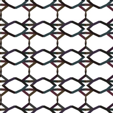 Geometrik süslemeli vektör deseni. Kusursuz tasarım dokusu. 