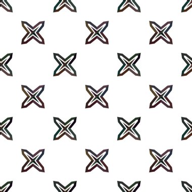 Soyut geometrik süslemeli vektör deseni. Kusursuz tasarım dokusu.