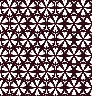 Geometrik süslemeli vektör deseni. Kusursuz tasarım dokusu. 